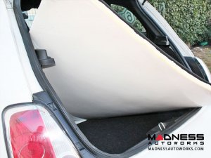 FIAT 500 Rear Seat Delete Carpet Kit - Black Italy - Black Carpet